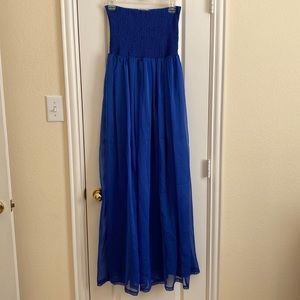 Royal Blue Maxi Dress Size Large
